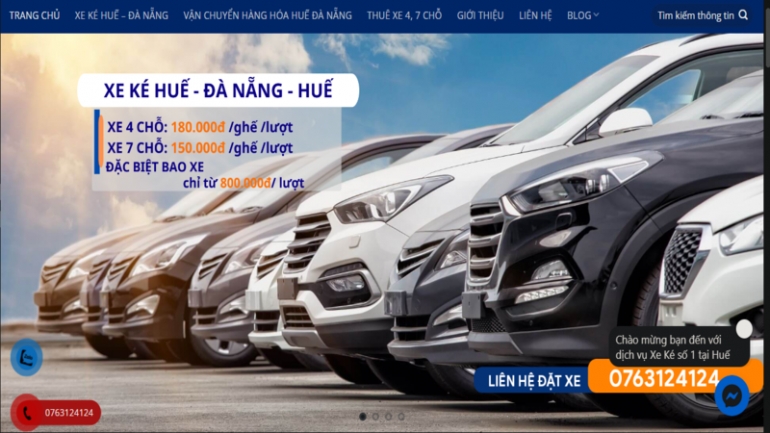 Thiết kế website cho xe &ocirc; t&ocirc;