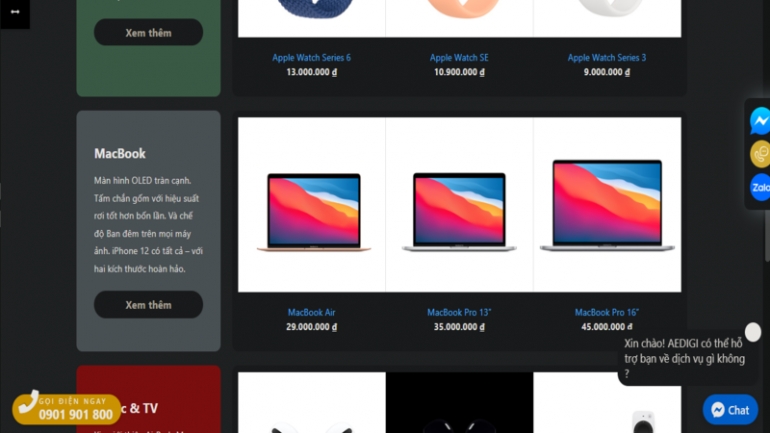 Thiết kế giao diện website b&aacute;n h&agrave;ng