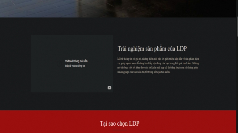 Thiết kế  landing page