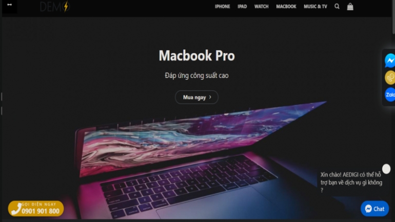 Thiết kế giao diện website b&aacute;n h&agrave;ng