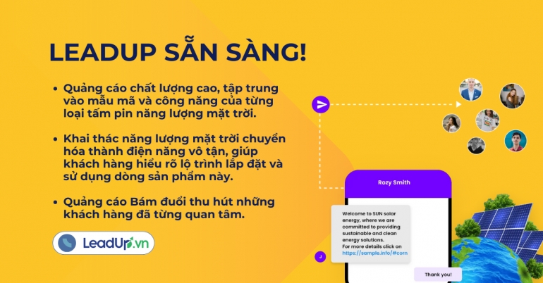 G&oacute;i quảng c&aacute;o ng&agrave;nh Điện năng lượng mặt trời - Tăng trưởng doanh thu d&agrave;i hạn!