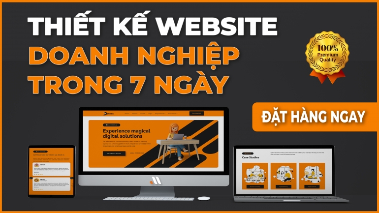 Thiết Kế Website Doanh Nghiệp - trong 7 ng&agrave;y