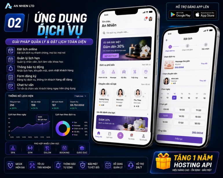 Lập tr&igrave;nh ứng dụng mobile theo y&ecirc;u cầu chuẩn hiện đại