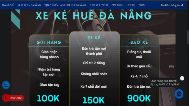 Thiết kế website cho xe &ocirc; t&ocirc;