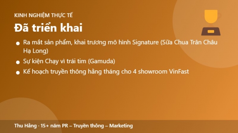 Kế hoạch marketing & sự kiện khai trương, ra mắt sản phẩm, khuyến mại