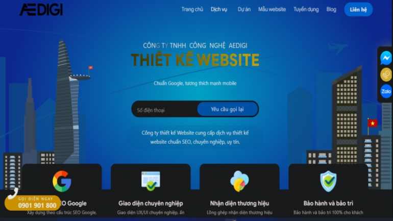 Thiết kế website theo y&ecirc;u cầu