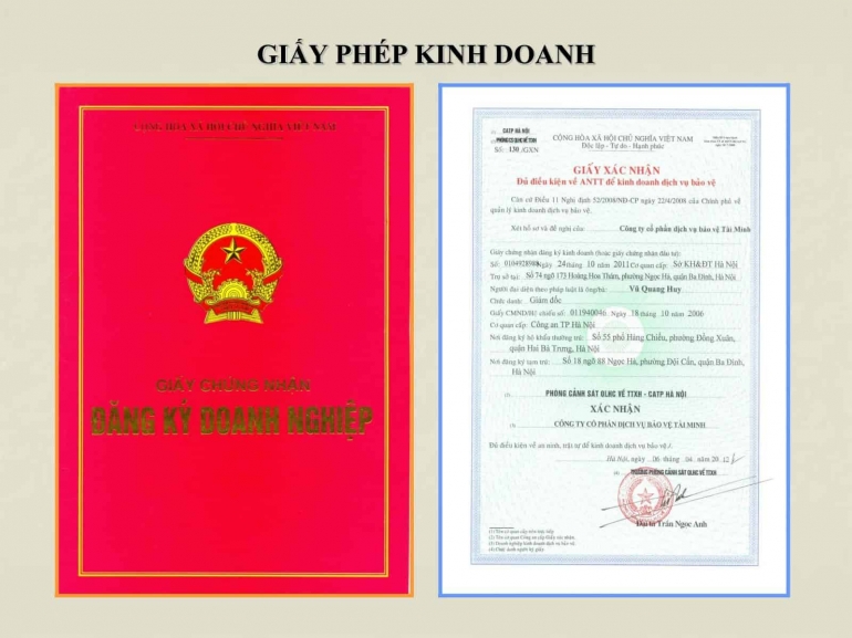 Đăng k&yacute; th&agrave;nh lập Doanh nghiệp