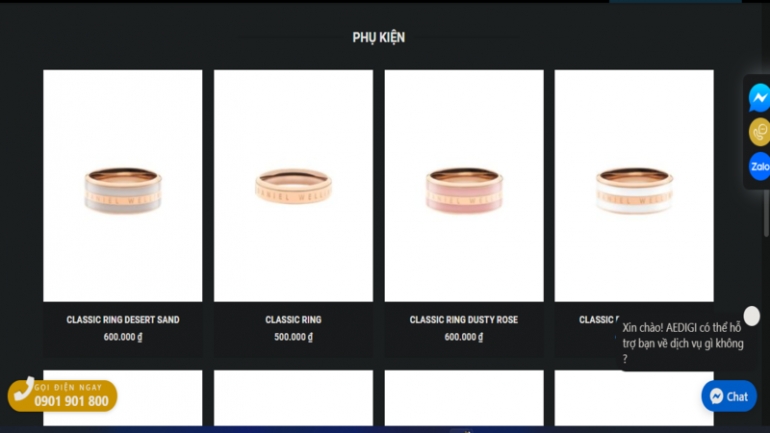 Thiết kế giao diện website đầy đủ t&iacute;nh năng b&aacute;n h&agrave;ng