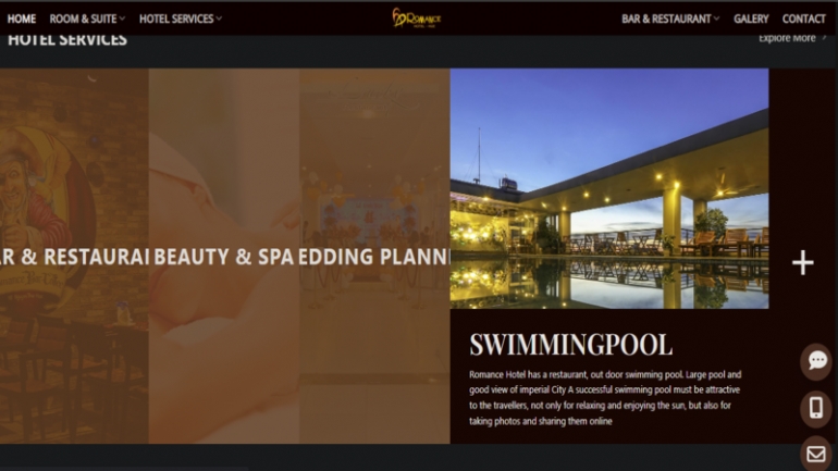 Thiết kế website Kh&aacute;ch sạn