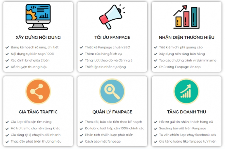 Dịch vụ chăm s&oacute;c Fanpage