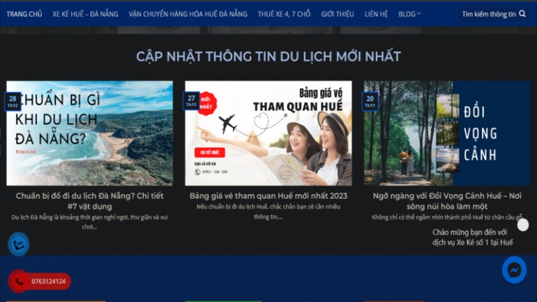 Thiết kế website cho xe &ocirc; t&ocirc;