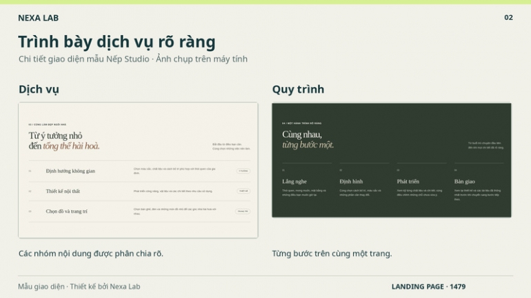 Thiết kế landing page giới thiệu sản phẩm, dịch vụ