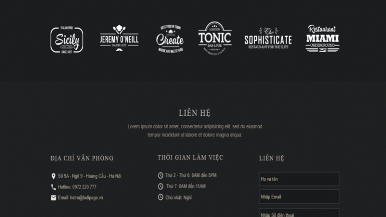 Thiết kế  landing page