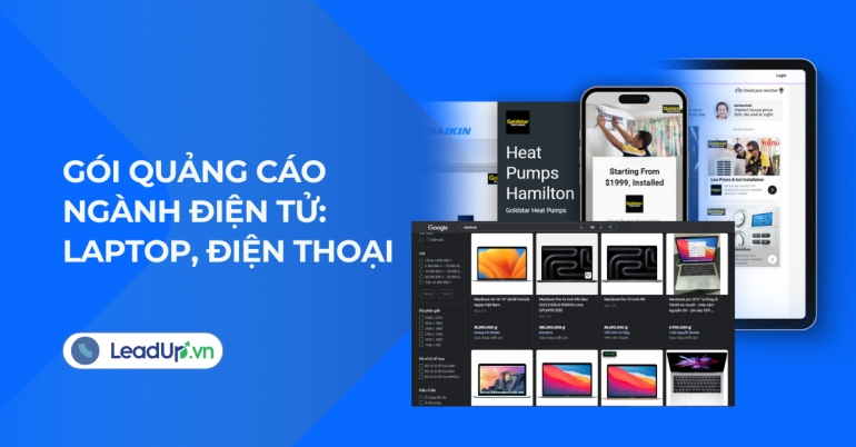 G&oacute;i quảng c&aacute;o ng&agrave;nh Điện tử, Laptop, Điện thoại