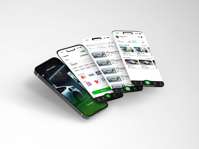 Thiết kế Ux Ui cho APP sạc pin xe điện VGE