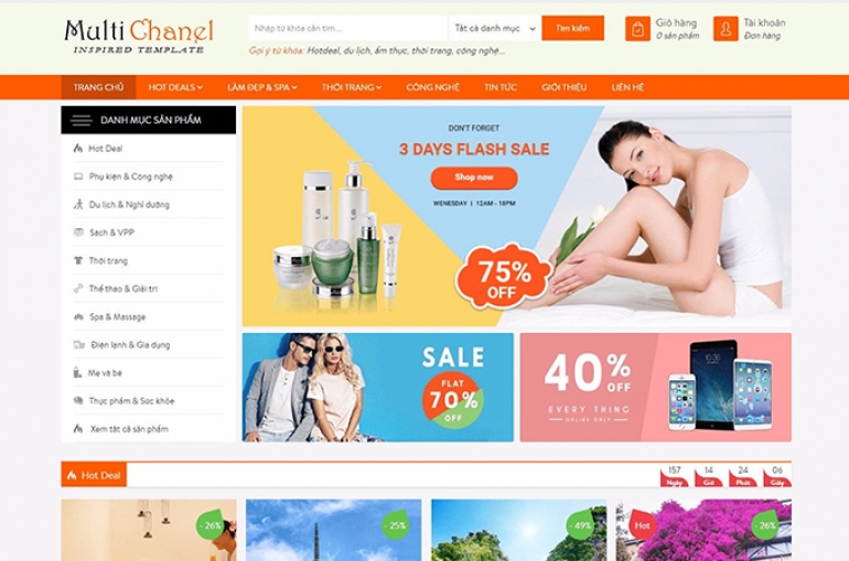 Thiết Kế Website B&aacute;n H&agrave;ng 48h Full Chức Năng