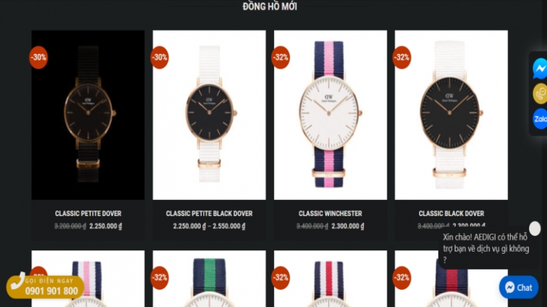 Thiết kế giao diện website đầy đủ t&iacute;nh năng b&aacute;n h&agrave;ng
