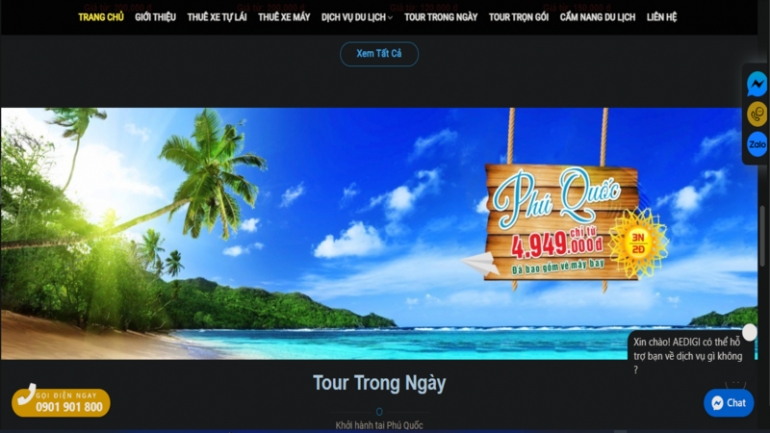 Thiết kế webiste về du lịch