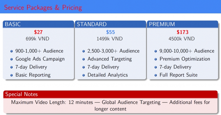 YouTube Video Promotion via Google Ads - Strategic Growth Campaign Quảng B&aacute; Video YouTube qua Google Ads - Chiến Dịch Tăng Trưởng Chiến Lược