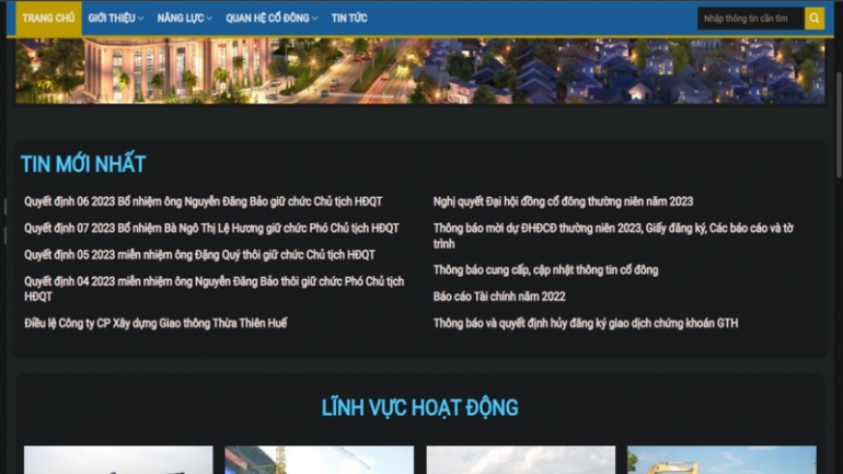 Thiết kế homepage c&ocirc;ng ty x&acirc;y dựng, kiến tr&uacute;c, thiết kế