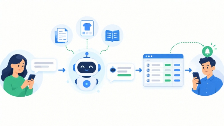L&agrave;m chatbot AI trả lời kh&aacute;ch v&agrave; nhận y&ecirc;u cầu trong năm ng&agrave;y