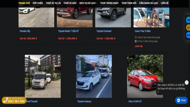 Thiết kế webiste về du lịch