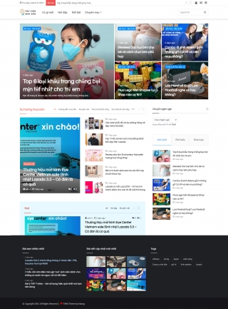 Trọn g&oacute;i Web tin tức, giao diện bắt mắt, tương th&iacute;ch moblie, nhiều phong c&aacute;ch