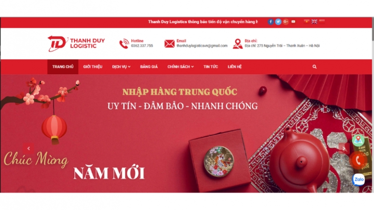 Thiết kế website giới thiệu c&ocirc;ng ty trong 2 ng&agrave;y