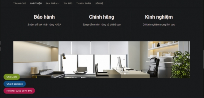 Thiết kế giao diện website b&aacute;n h&agrave;ng cho c&aacute;c dịch vụ tiện &iacute;ch