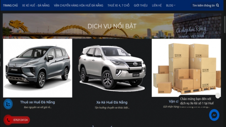 Thiết kế website cho xe &ocirc; t&ocirc;