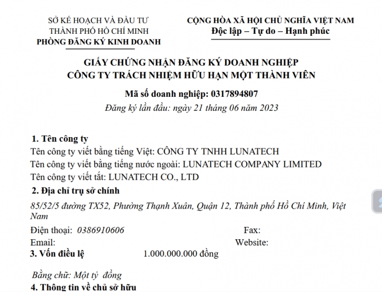 Th&agrave;nh lập doanh nghiệp trọn g&oacute;i