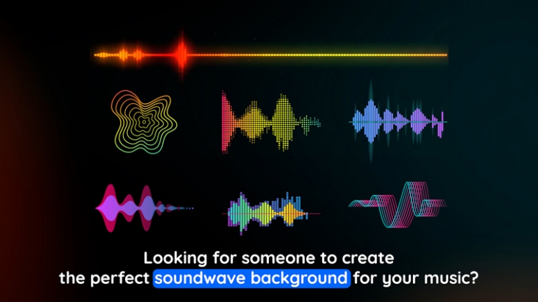 Tạo soundwave background cho bản nhạc