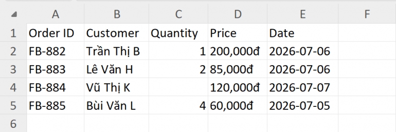 Xử l&yacute; & Gộp dữ liệu Excel b&aacute;n h&agrave;ng đa k&ecirc;nh (Shopee/Facebook/TikTok)
