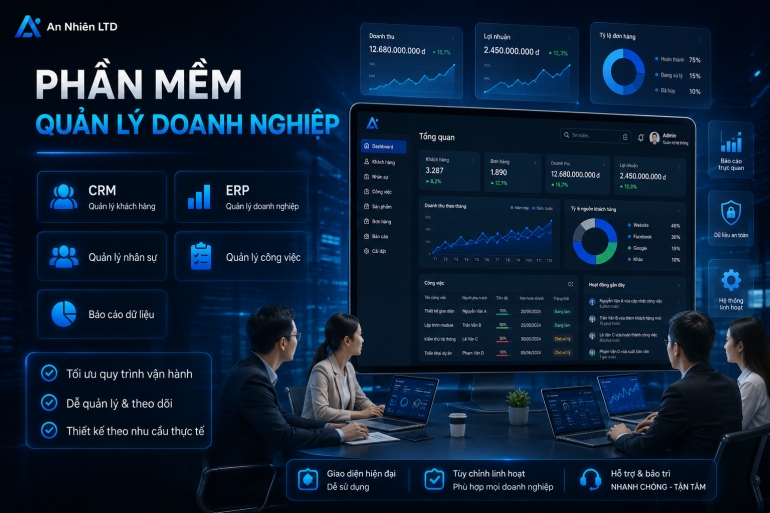 Lập tr&igrave;nh phần mềm theo y&ecirc;u cầu của doanh nghiệp.