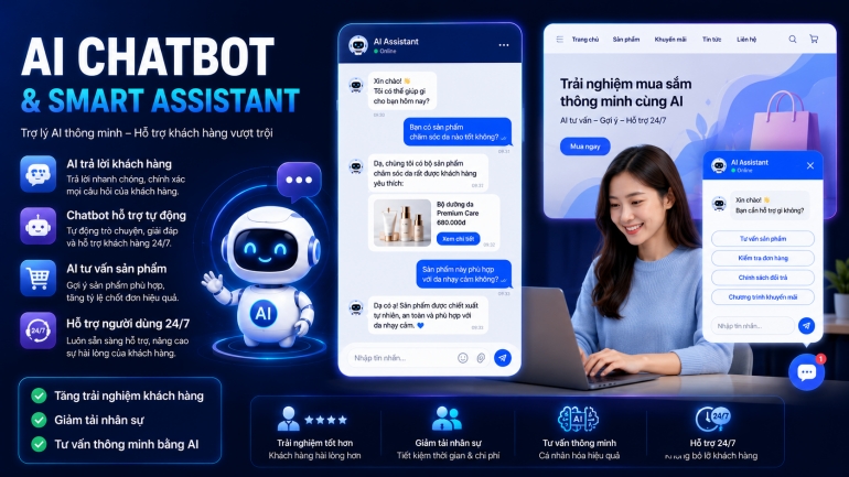 ChatBot AI cho Webstite v&agrave; Doanh Nghiệp