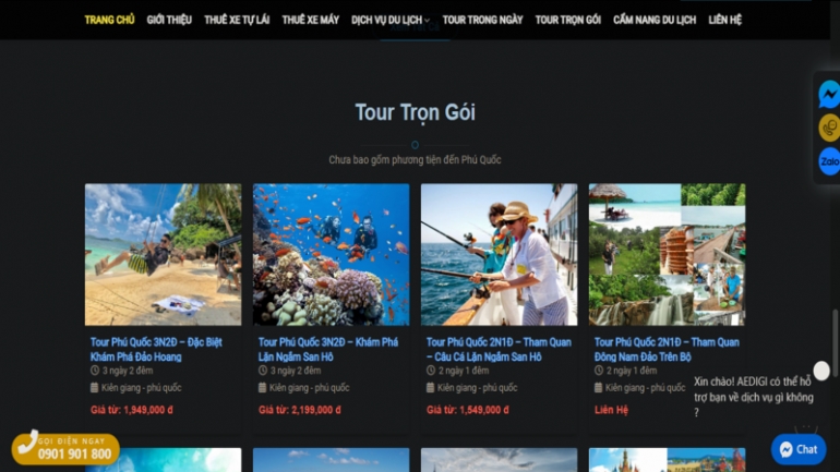 Thiết kế webiste về du lịch
