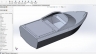 thiết kế 3D sheet metal cho thuyền cano