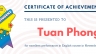 Giấy chứng nhận ho&agrave;n th&agrave;nh chương tr&igrave;nh