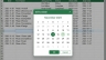 Biểu mẫu Lịch Tương t&aacute;c Chọn Ng&agrave;y cho Excel