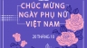Poster ng&agrave;y phụ nữ Việt Nam