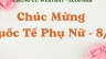 Thiết kế Backdrop - Ch&uacute;c mừng 8/3