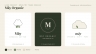 Logo & bao b&igrave; t&uacute;i zip b&ocirc;ng tẩy trang organic (concept M&acirc;y Organic)