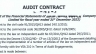 Audit of financial statements