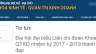 Đại hội đại biểu Li&ecirc;n chi đo&agrave;n Khoa Kinh tế - QTKD nhiệm kỳ 2017 - 2019