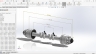 Thiết kế 3D Solidworks Trục d&ograve;ng m&aacute;y tải thấp