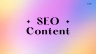 SEO Content