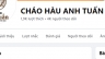 Quản l&iacute; Fanpage Ch&aacute;o H&agrave;u Anh Tuấn - 2 th&aacute;ng
