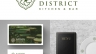 Thiết kế logo ấn phẩm Saigon District nh&agrave; h&agrave;ng