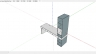 B&agrave;n Học 3D sketchup