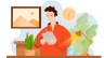 Vẽ minh họa demo: Ch&agrave;ng trai v&agrave; g&oacute;c l&agrave;m việc